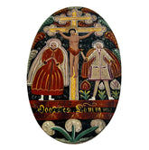 Hand Painted Wood Box with Lid, German