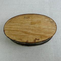 Hand Painted Wood Box with Lid, German