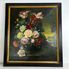 Josef Burger (1887) Original Art, Still Life, Flowers, Framed