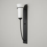 Hubbardton Forge Wall Light, Pewter, Frosted Glass Shade, sku: 033967