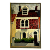 Original Art, "Home" Oil on Canvas, Framed, Signed, "Rabe", 1997