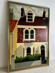 Original Art, "Home" Oil on Canvas, Framed, Signed, "Rabe", 1997