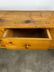 Console Table, or Wall Cabinet, Pinewood German, Eight-Drawer, Rustic, sku: 032360