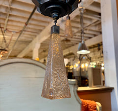 Fine Art Lamps Chandelier 6 Arms, Mica Shades, Bronze Colored Finish, Geometric Glass Baubles, Sku 034007
