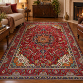 AMC Wool Area Rug, Pakistan, Red, Multi-Colored Accents, Traditional, sku: 032362