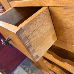 Wine Chest Made in Belgium, French Oak, 2 Drawers, Cabinet, Open Cubby, Sku 034003
