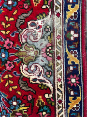 AMC Wool Area Rug, Pakistan, Red with Multi-Colored Accents, Traditional, sku: 032362