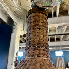 RH Restoration Hardware Panama Handwoven Pendant Light, sku: 032354