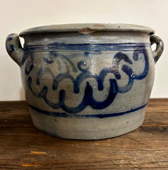 Westerwald Salt Glazed Ceramic Crock Pot, Made in Germany