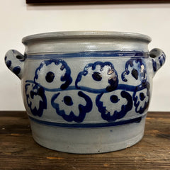 Westerwald German Ceramic Crock Pot, Salt Glazed, New Old Stock