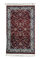 Rug, Wool, Oriental, Hand Knotted, Deep Red, Rectangle