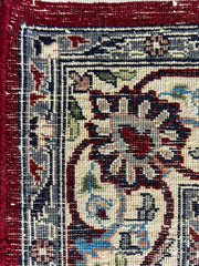 Rug, Wool, Oriental, Hand Knotted, Deep Red, Rectangle