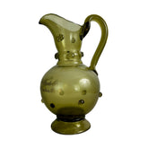 Green German Pitcher, Inscribed in German, Vintage