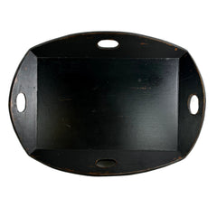 Butler's Tray, Wood, Four Handle, Painted