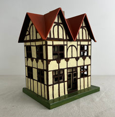 Toy Nesting Houses, Three, Hand Painted in Tudor Style