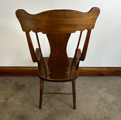 Antique Victorian "Potty" Chair, Solid Wood