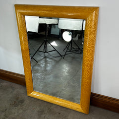 "Donelle LA" Mirror, Birds Eye Maple Framed, Beveled Edge Glass
