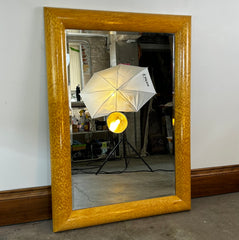 "Donelle LA" Mirror, Birds Eye Maple Framed, Beveled Edge Glass