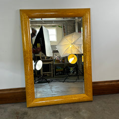 "Donelle LA" Mirror, Birds Eye Maple Framed, Beveled Edge Glass
