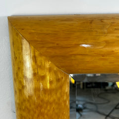 "Donelle LA" Mirror, Birds Eye Maple Framed, Beveled Edge Glass