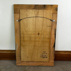 "Olde Good Things" Vintage Ivory Rustic Tin Framed Mirror