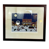 Judith Welk Artwork, Limited Print "50th & Underwood Dundee 1997 Winter 11/100", Framed, Signed