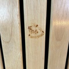 Apple Brand Folding Chairs, Set of Four with Cushions