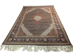 Middle Eastern Hand Knotted Wool Area Rug