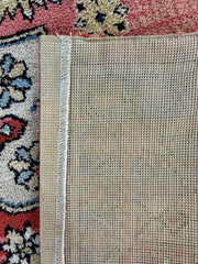 Area Rug, Wool, Rectangle, Peach, Blue, Cream