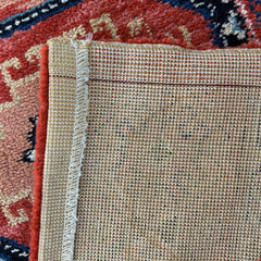 Area Rug, Wool, Rectangle, Rose, Peach, Blues, Cream