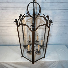 Ironware International Lantern Style Hanging Light, Hexagon