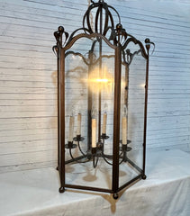 Ironware International Lantern Style Hanging Light, Hexagon