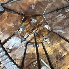 Ironware International Lantern Style Hanging Light, Hexagon