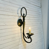 Visual Comfort (BZ) Wall Sconce, Verdigris Finish, Hurricane Shade, sku: 032527
