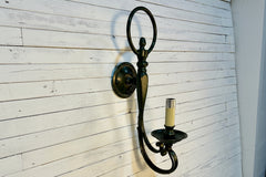 Visual Comfort (BZ) Wall Sconce, Verdigris Finish, Hurricane Shade, sku: 032527