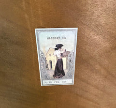 Harrison Gil Carved Wood Mirror with Swag, Jabot Detail