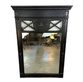 Powell Mirror, Black with Intricate Design, Vertical, Rectangle