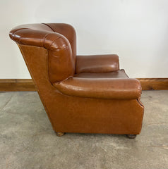 Mitchell Gold Slifer Wingback Leather Chair
