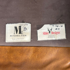 Mitchell Gold Slifer Wingback Leather Chair