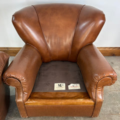 Mitchell Gold Slifer Wingback Leather Chair