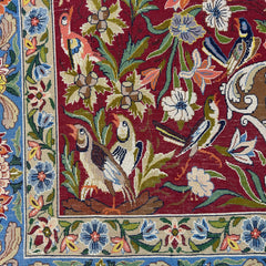 Shahab Pour Rug, Tree of Life Pattern, Wool Silk Blend, Hand Knotted