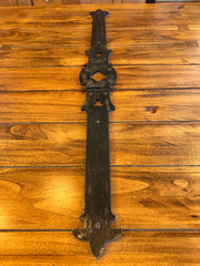 Coffee Table, Rustic, Large Iron Hinges, Double Storage Compartments