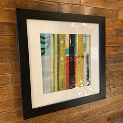 Benjamin Deal, Framed Wall Art, "Broadcast IV" Abstract, Signed