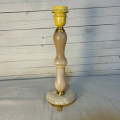 Vintage Alabaster Table Lamp, Claw Feet, Petite