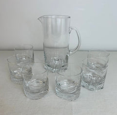 Round Silver Plated Tray with Glass Center