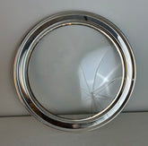 Round Silver Plated Tray with Glass Center
