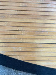 Anji Mountain Split Bamboo Rug, Round