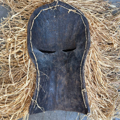 African Kifwebe Mask with Raffia Hair