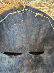 African Kifwebe Mask with Raffia Hair