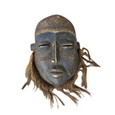 African Ivory Coast Wood Mask with Beard